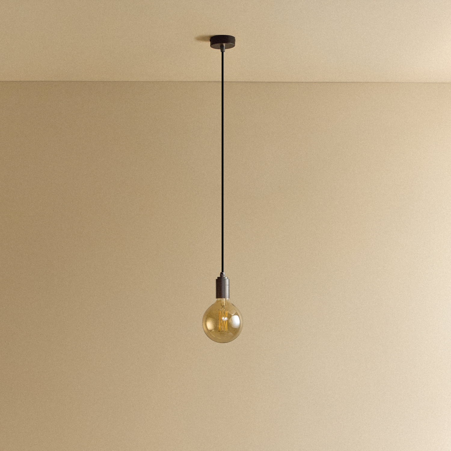 Gaia Pendant Light in Graphite, unlit