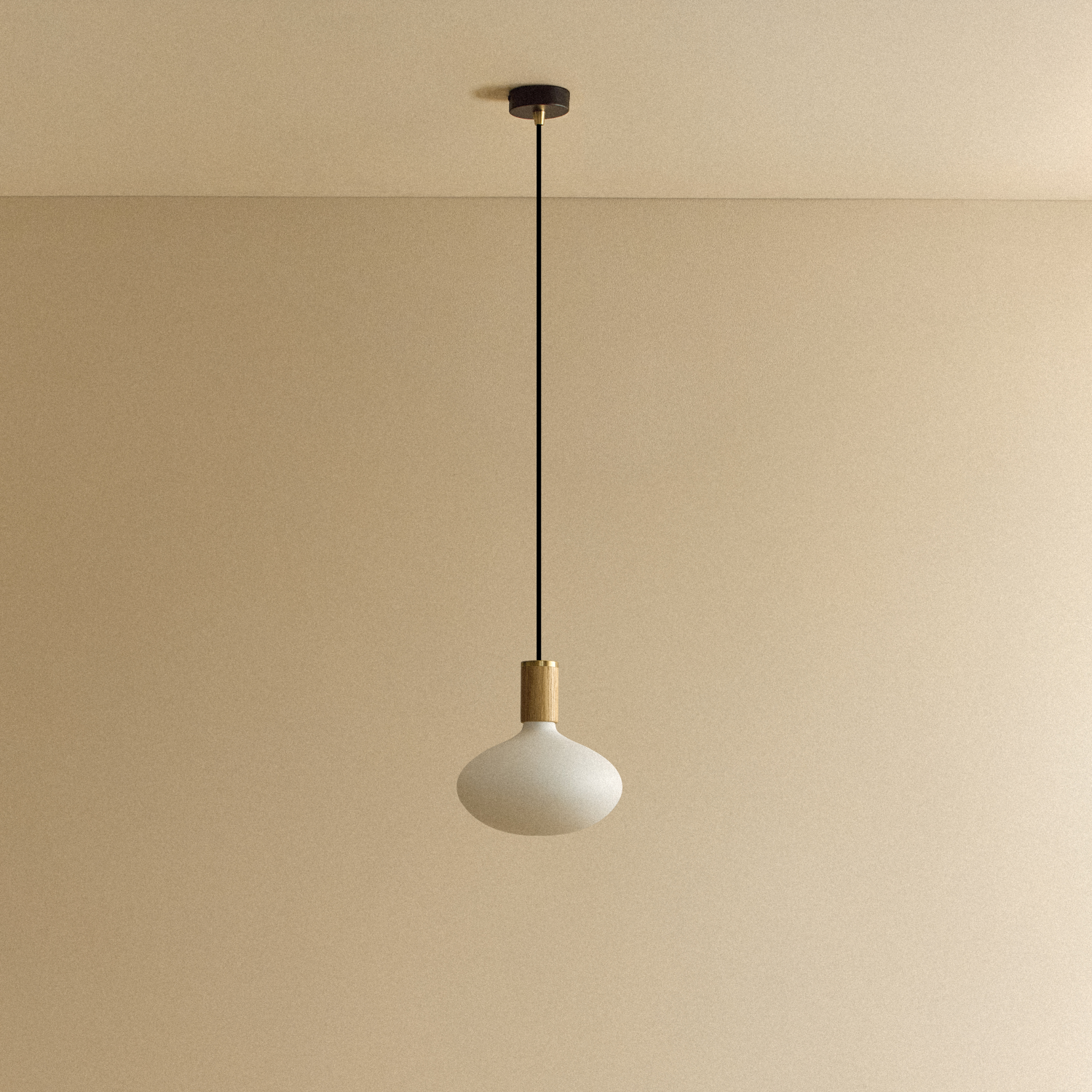 Oval II Pendant Light by Tala — oak finish, unlit