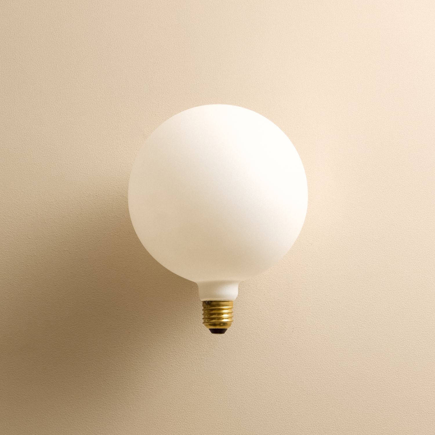 Tala Bower Pendant Light, Medium, in Oyster White + Sphere IV — profile view