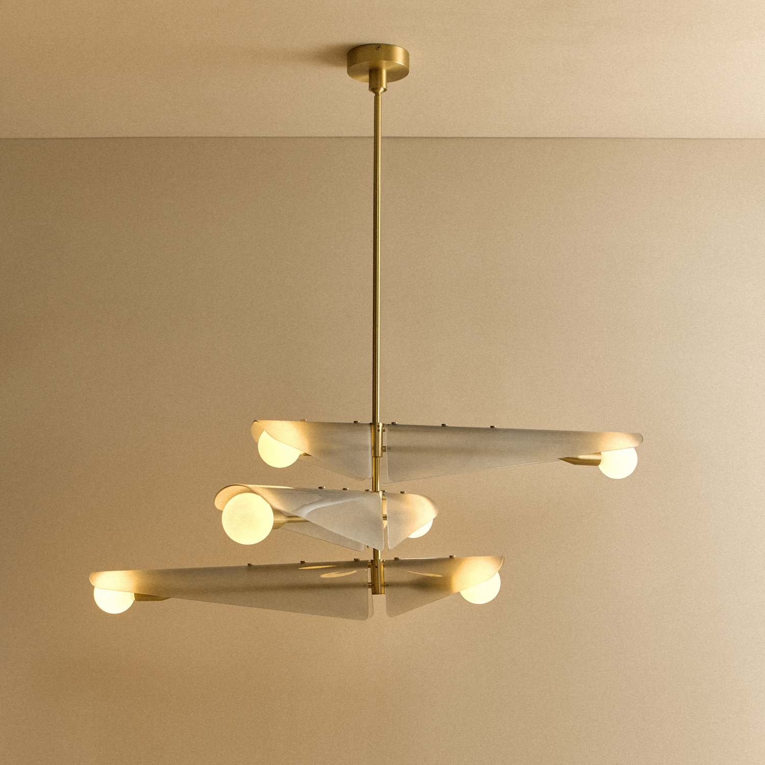 Tala Sycamore Rod — solid brass chandelier connecting rod (alternate view 4)