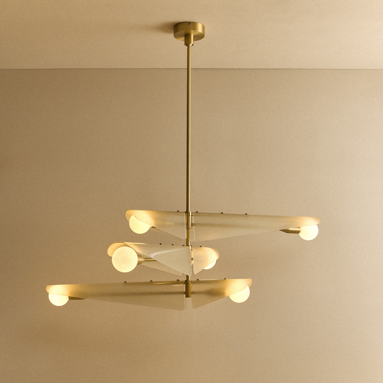 Tala Sycamore Rod — solid brass chandelier connecting rod (alternate view 5)