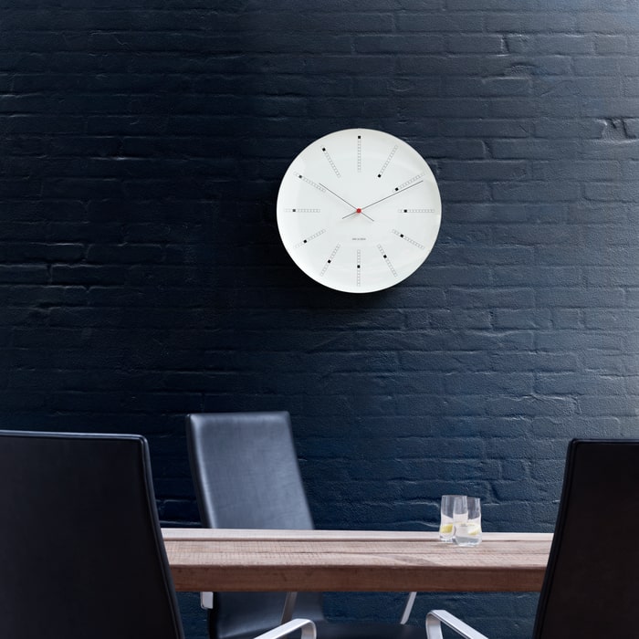 Arne Jacobsen Roman Wall Clock White/Black