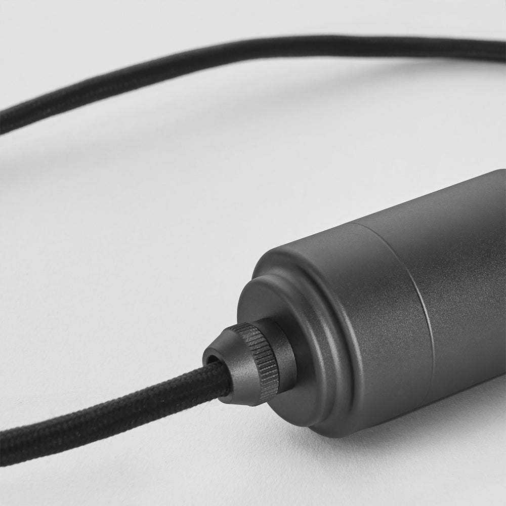 Tala Triple Pendant in Graphite, black canopy — packshot alternate