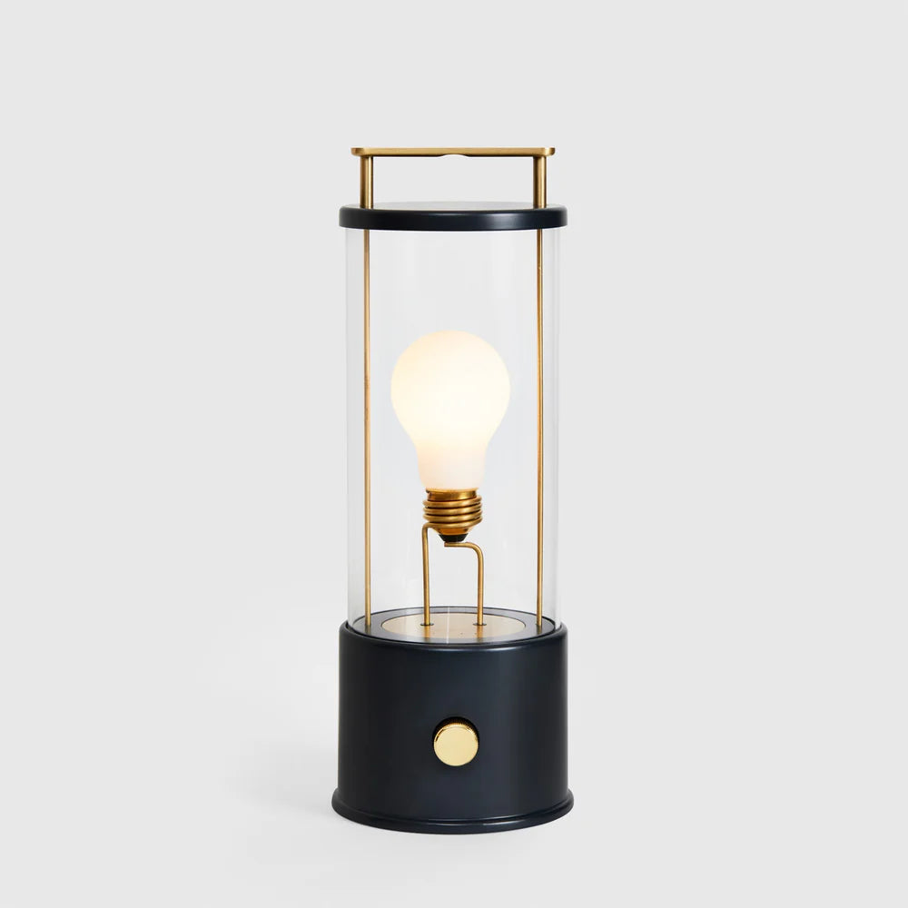 Muse portable Tala lamp in Hackles Black by Comosum, rechargeable contemporary light