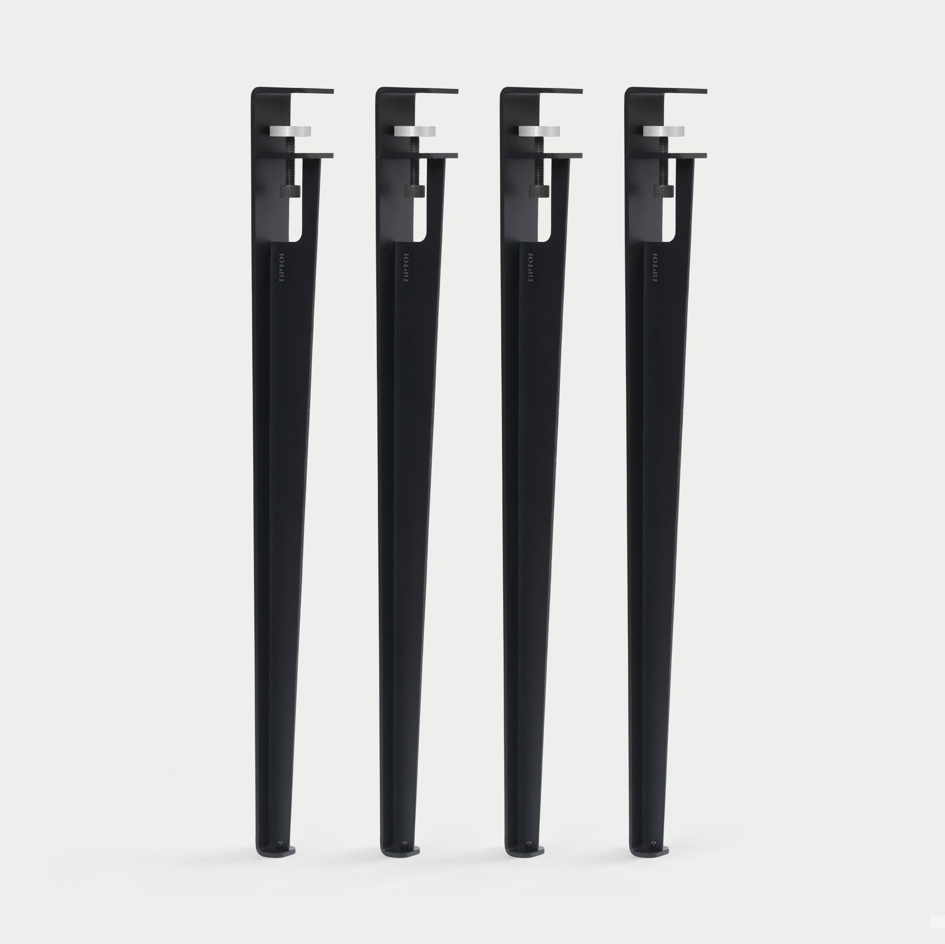 Tiptoe Set of 4 Table Legs (29.5 in) in Graphite Black — Tiptoe