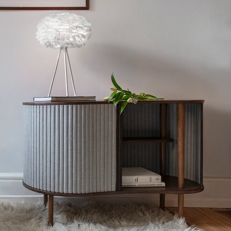 UMAGE Silvia White Tripod Table Lamp, Medium Lampshade