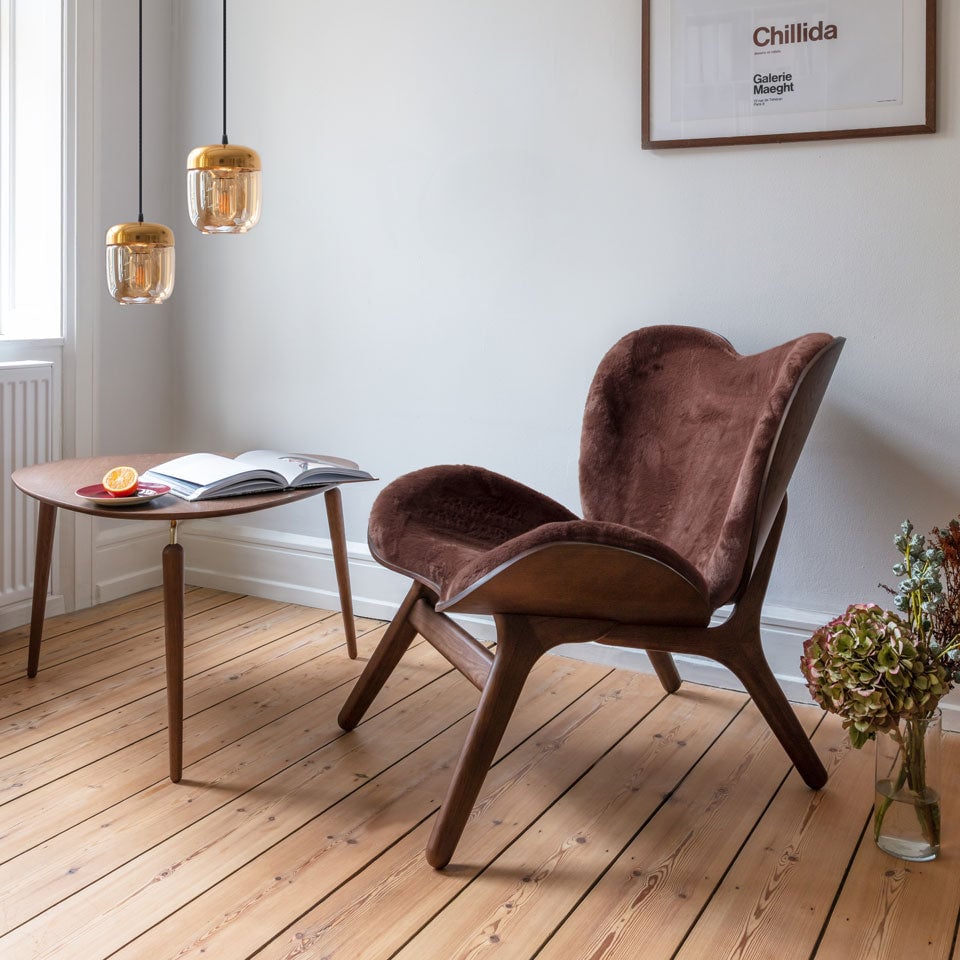 UMAGE A Conversation Piece Lounge Chair, Low, Dark Oak