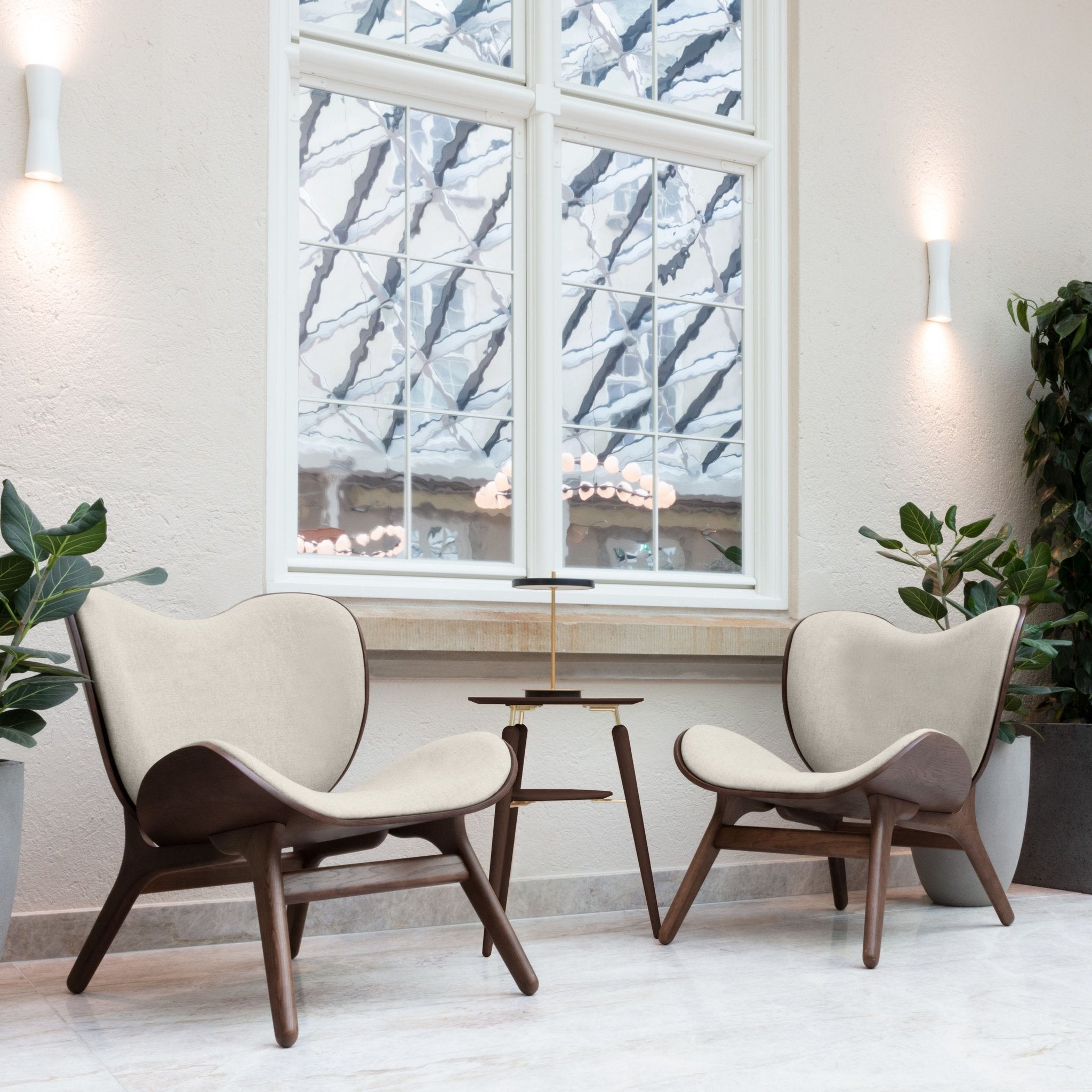 UMAGE A Conversation Piece Lounge Chair, Low, Dark Oak