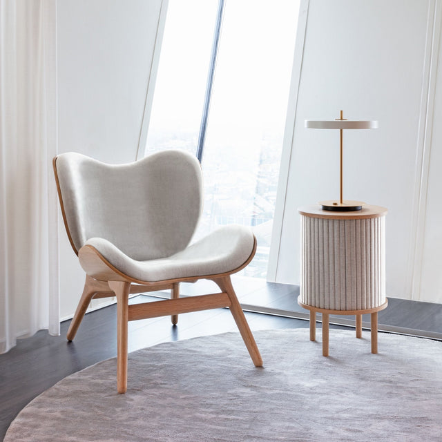 UMAGE A Conversation Piece Lounge Chair, Low, Oak