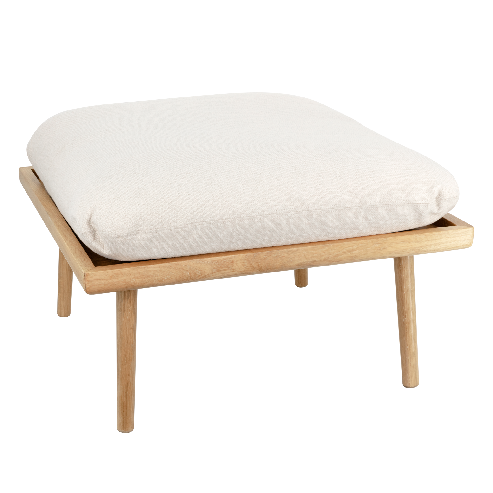 UMAGE Lounge Around Shuffle Ottoman, Oak