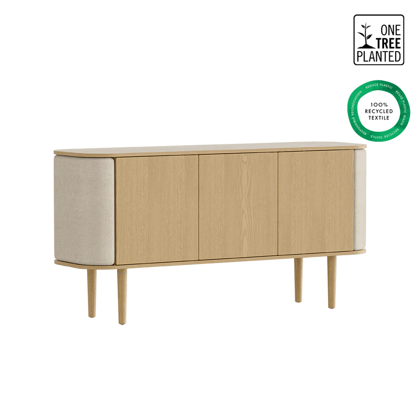 UMAGE Treasures Cabinet 3 Doors, Oak