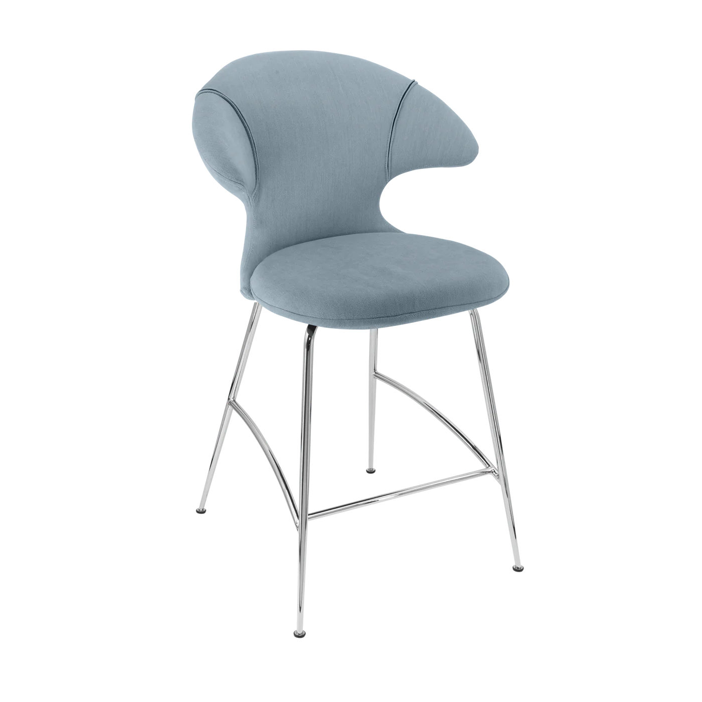 UMAGE Time Flies Counter Stool, Chrome Legs