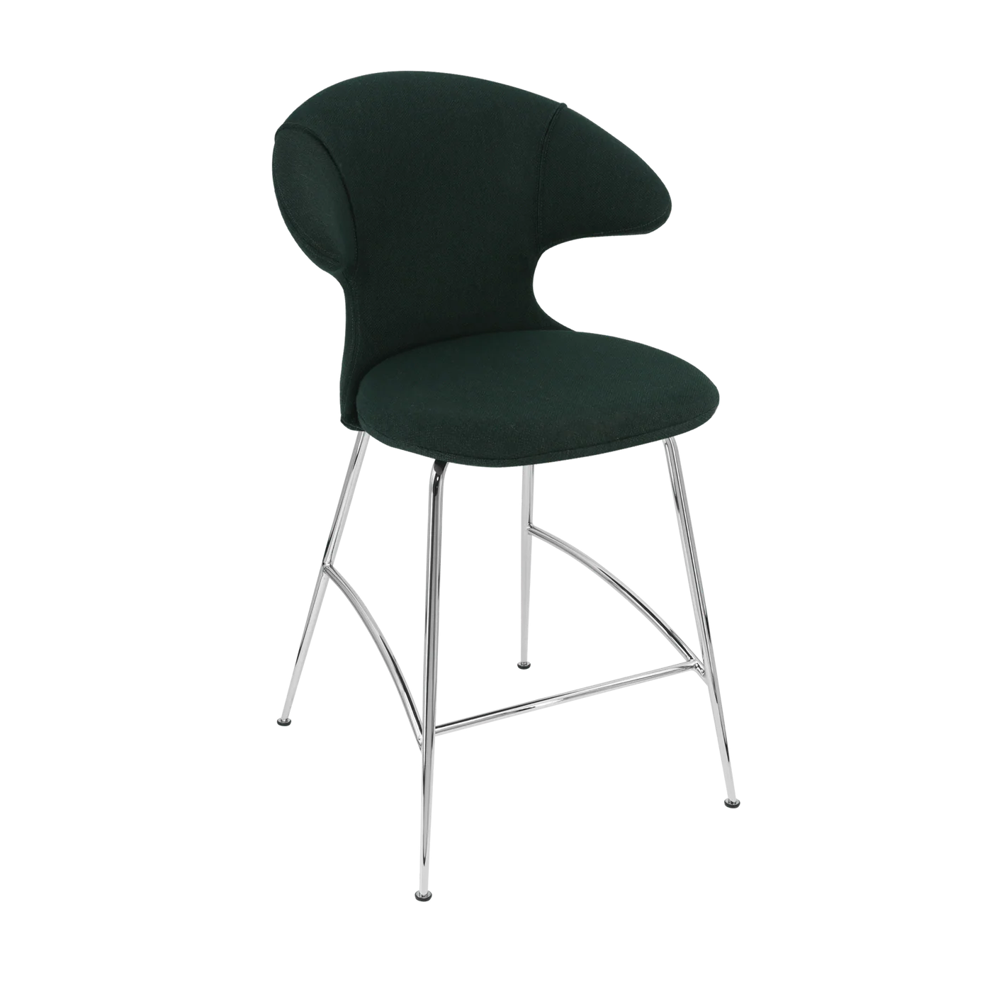 UMAGE Time Flies Counter Stool, Chrome Legs