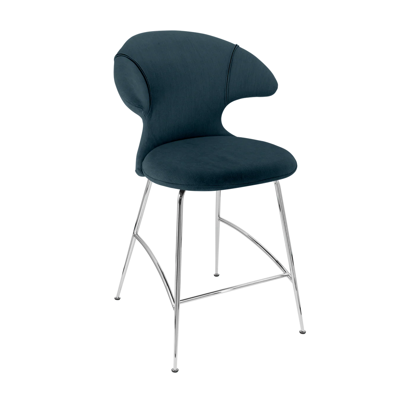 UMAGE Time Flies Counter Stool, Chrome Legs