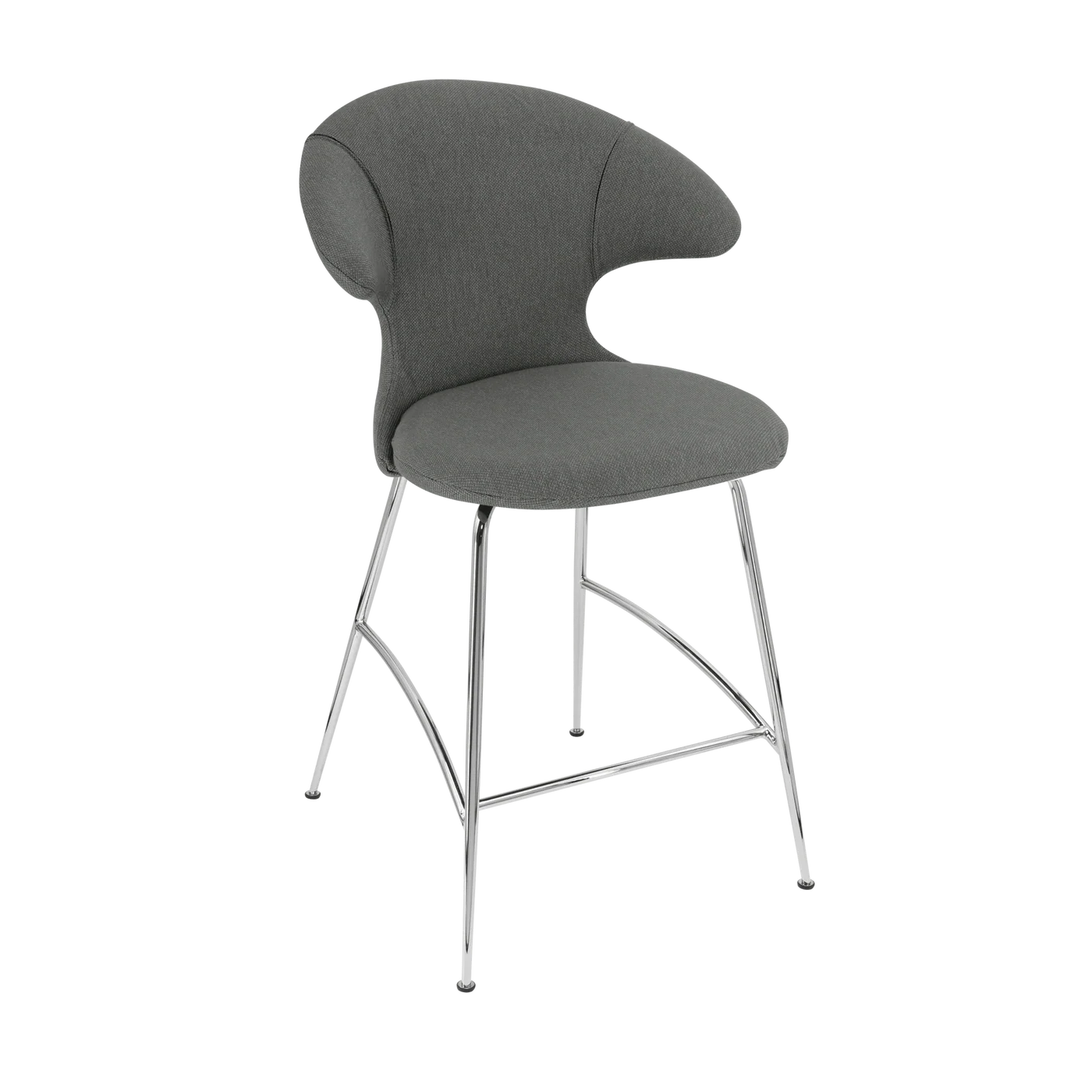 UMAGE Time Flies Counter Stool, Chrome Legs