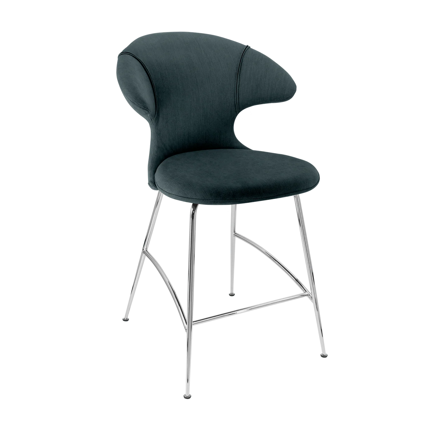 UMAGE Time Flies Counter Stool, Chrome Legs