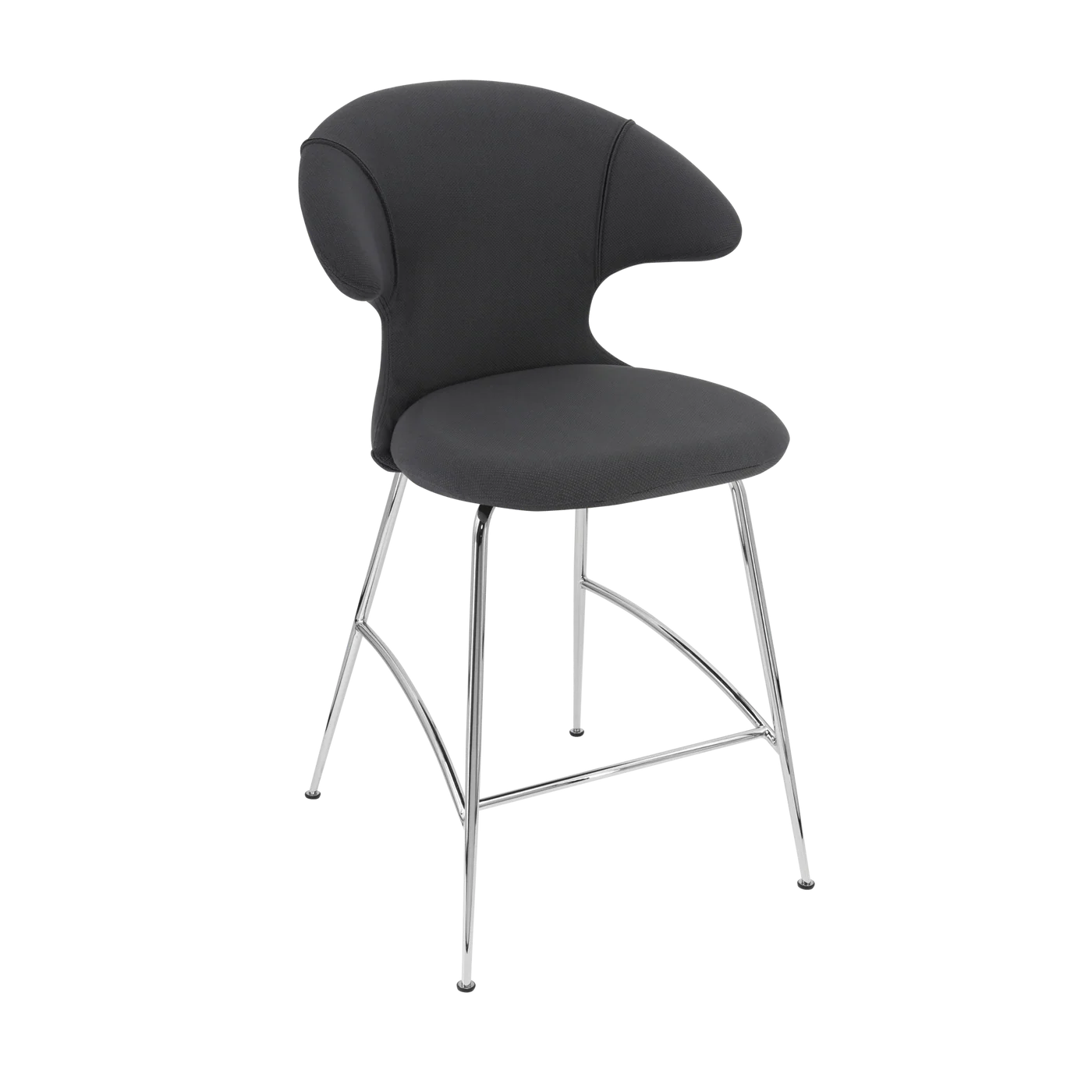 UMAGE Time Flies Counter Stool, Chrome Legs