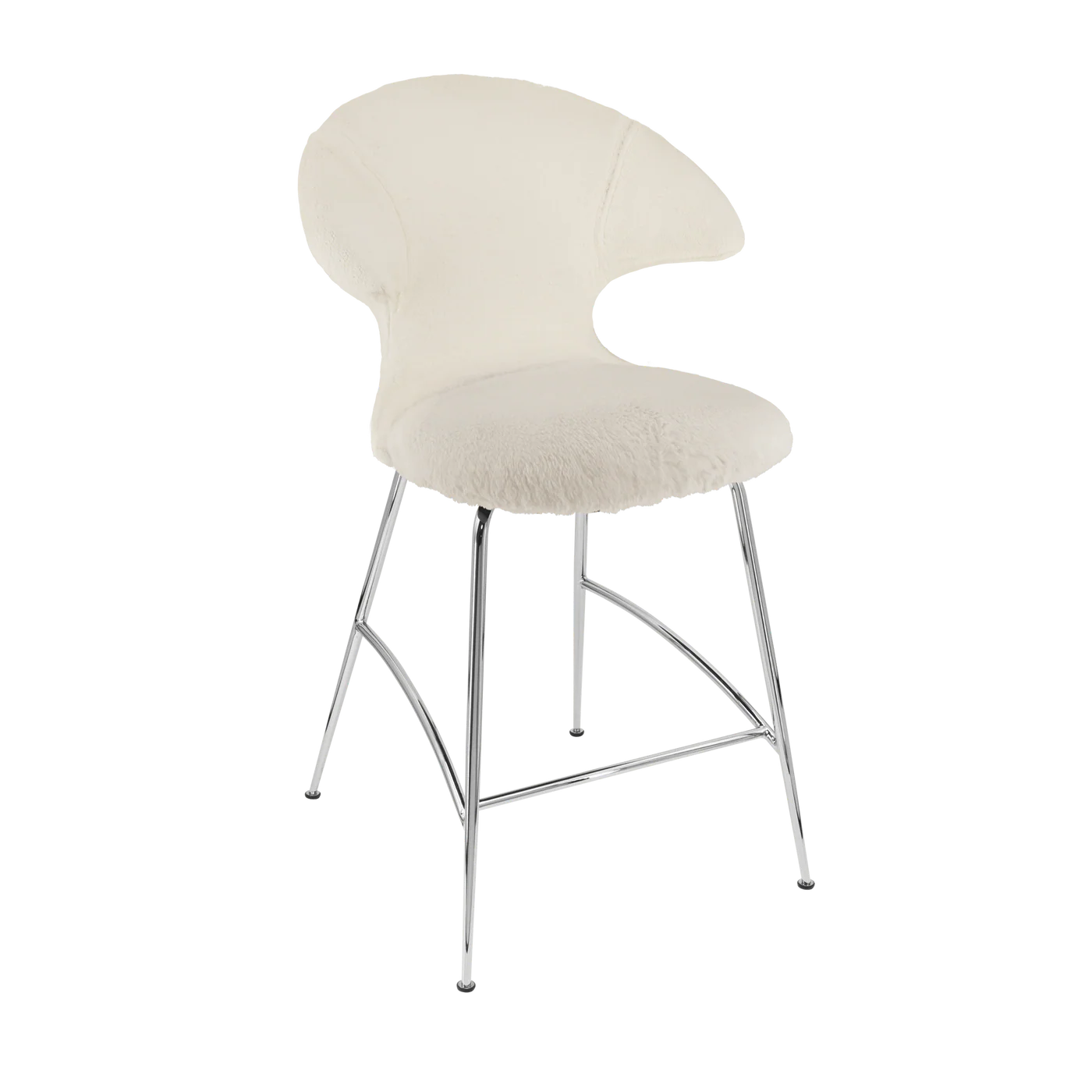 UMAGE Time Flies Counter Stool, Chrome Legs