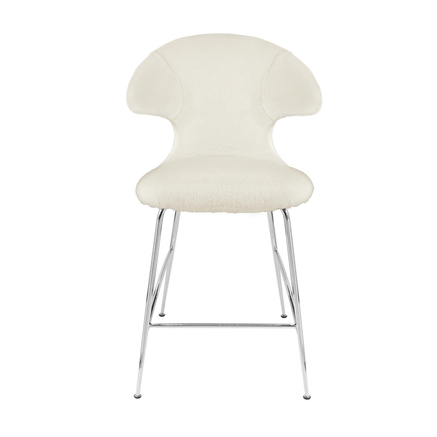 UMAGE Time Flies Counter Stool, Chrome Legs