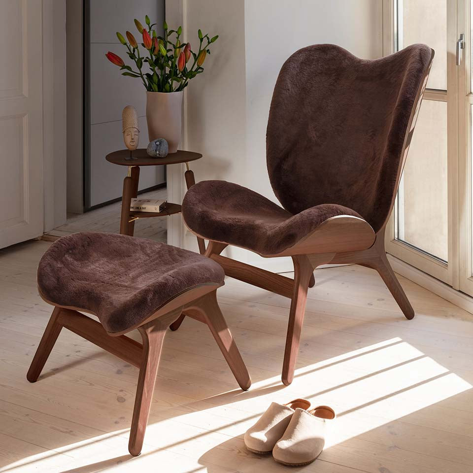 UMAGE A Conversation Piece Lounge Chair, Tall, Dark Oak