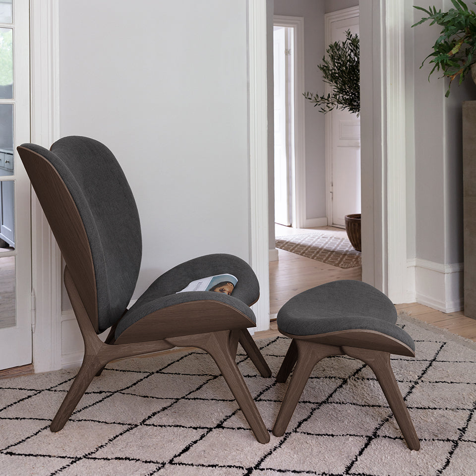 UMAGE A Conversation Piece Ottoman, Dark Oak