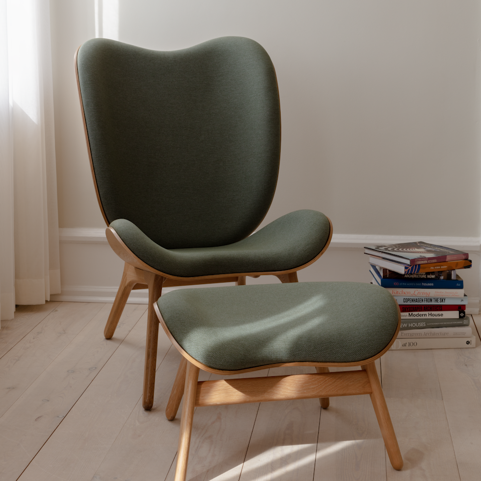 UMAGE A Conversation Piece Lounge Chair, Tall, Oak