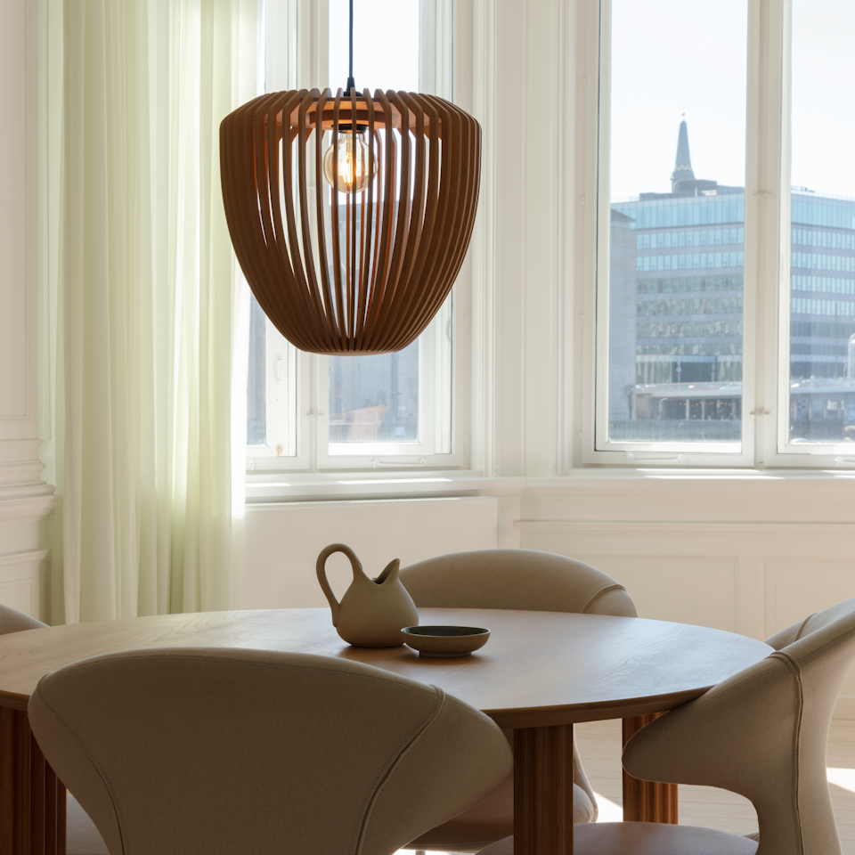 UMAGE Clava Wood Hardwired Pendant Lampshade