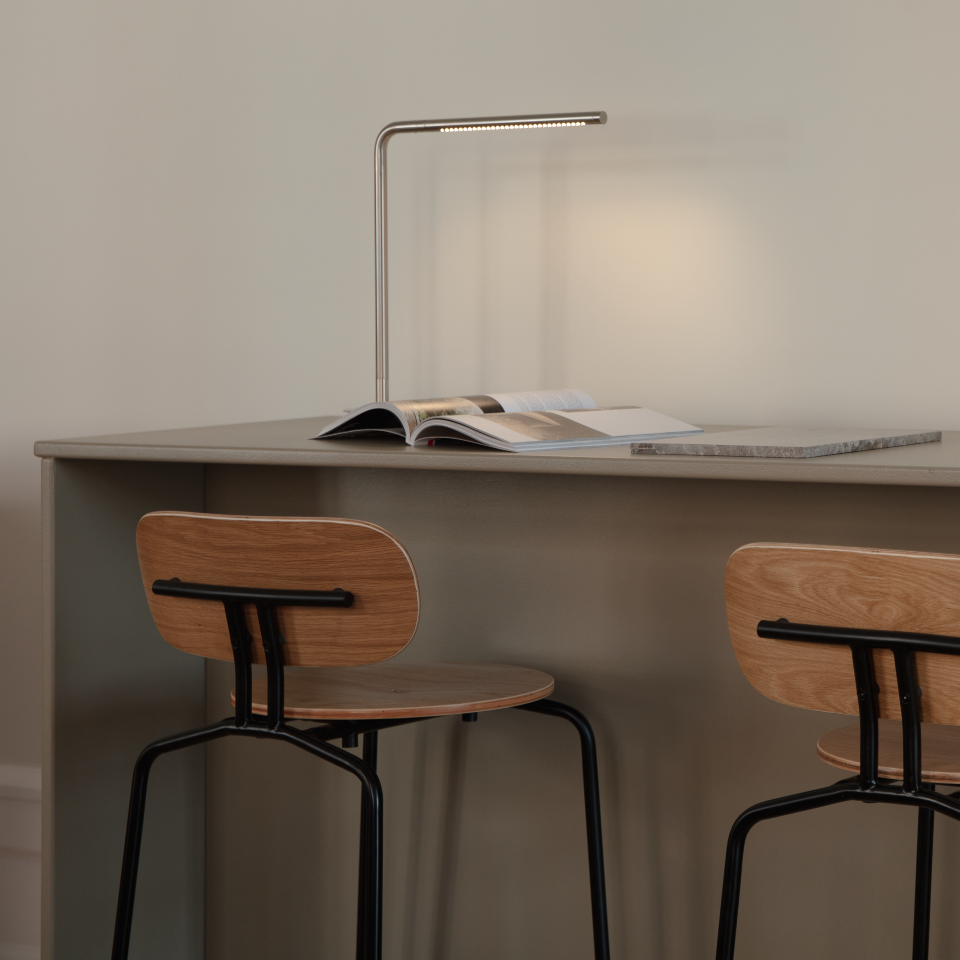 UMAGE Curious Bar Stool, Black Legs