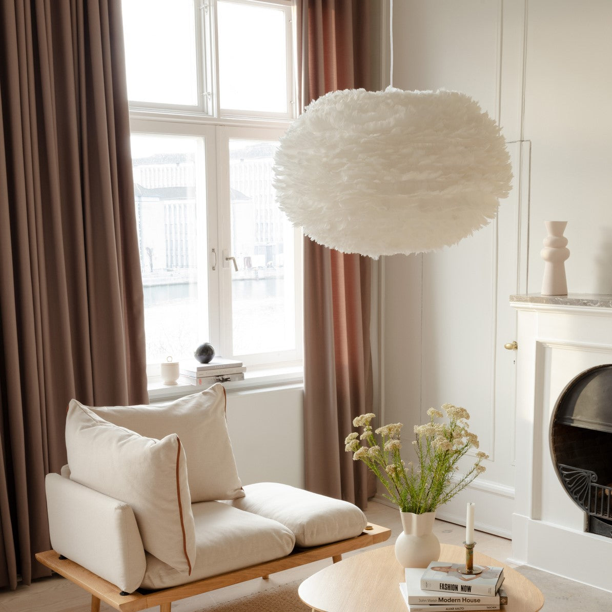 UMAGE Eos Hardwired Pendant, White