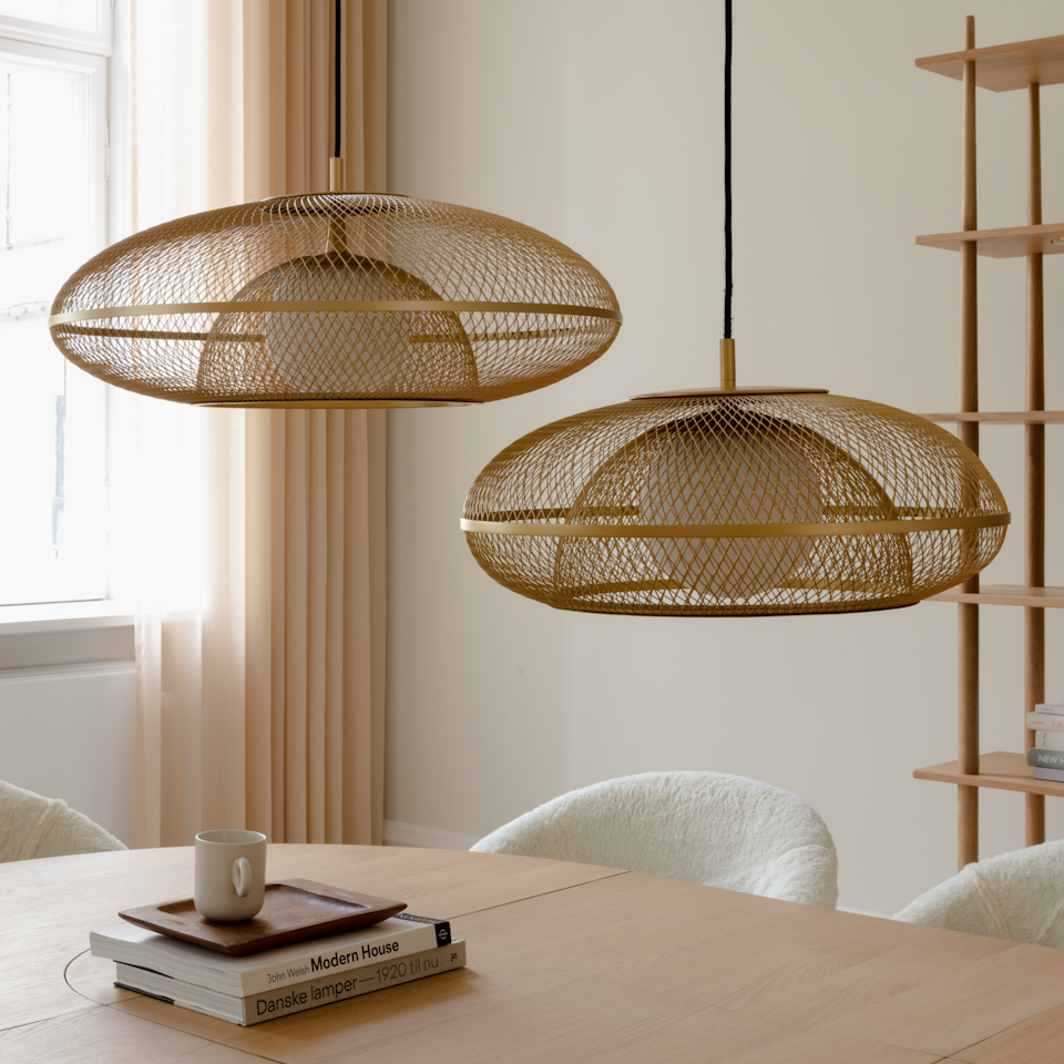 UMAGE Faraday Plug-In Pendant, Brushed Brass
