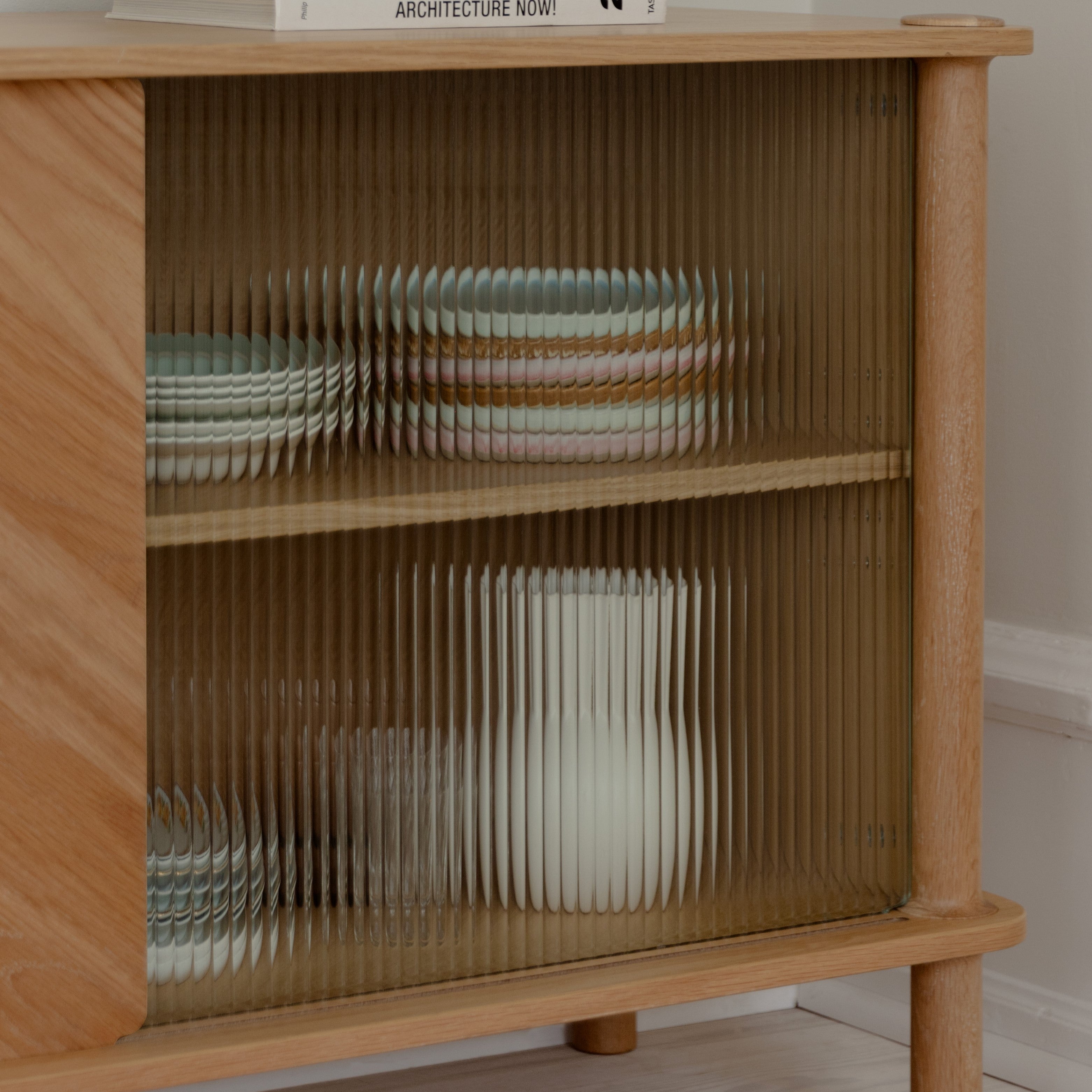 UMAGE Italic Sideboard, Wood/Glass