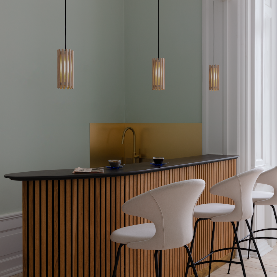 UMAGE Komorebi Plug-In Pendant, Circle, Oak