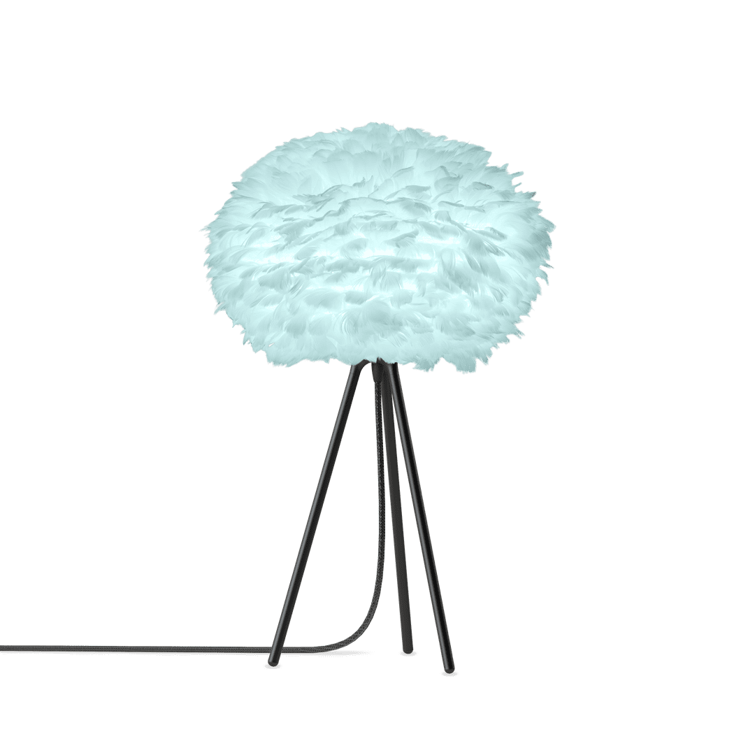 UMAGE Eos Tripod Table Lamp, Light Blue Lampshade