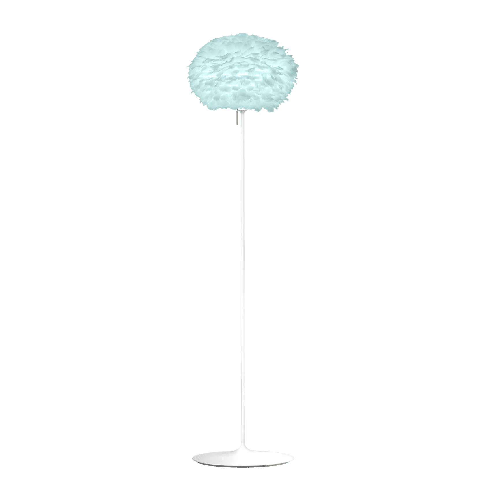 UMAGE Eos Santé Floor Lamp, Light Blue Lampshade