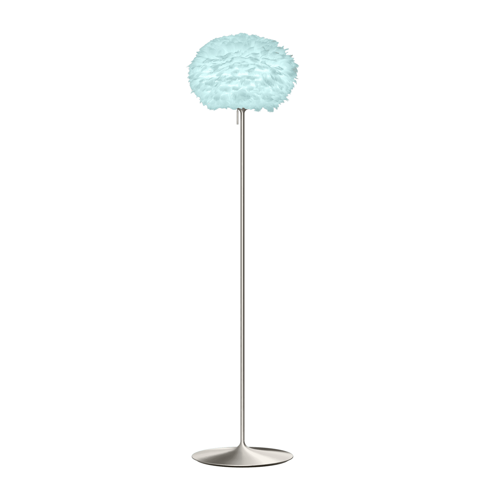 UMAGE Eos Santé Floor Lamp, Light Blue Lampshade