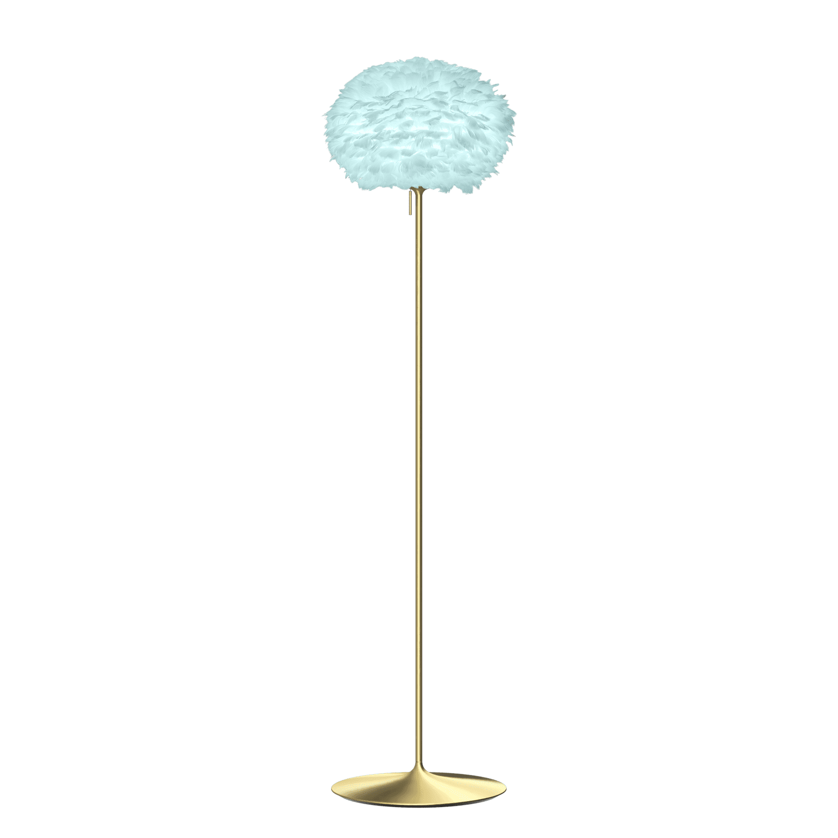 UMAGE Eos Santé Floor Lamp, Light Blue Lampshade