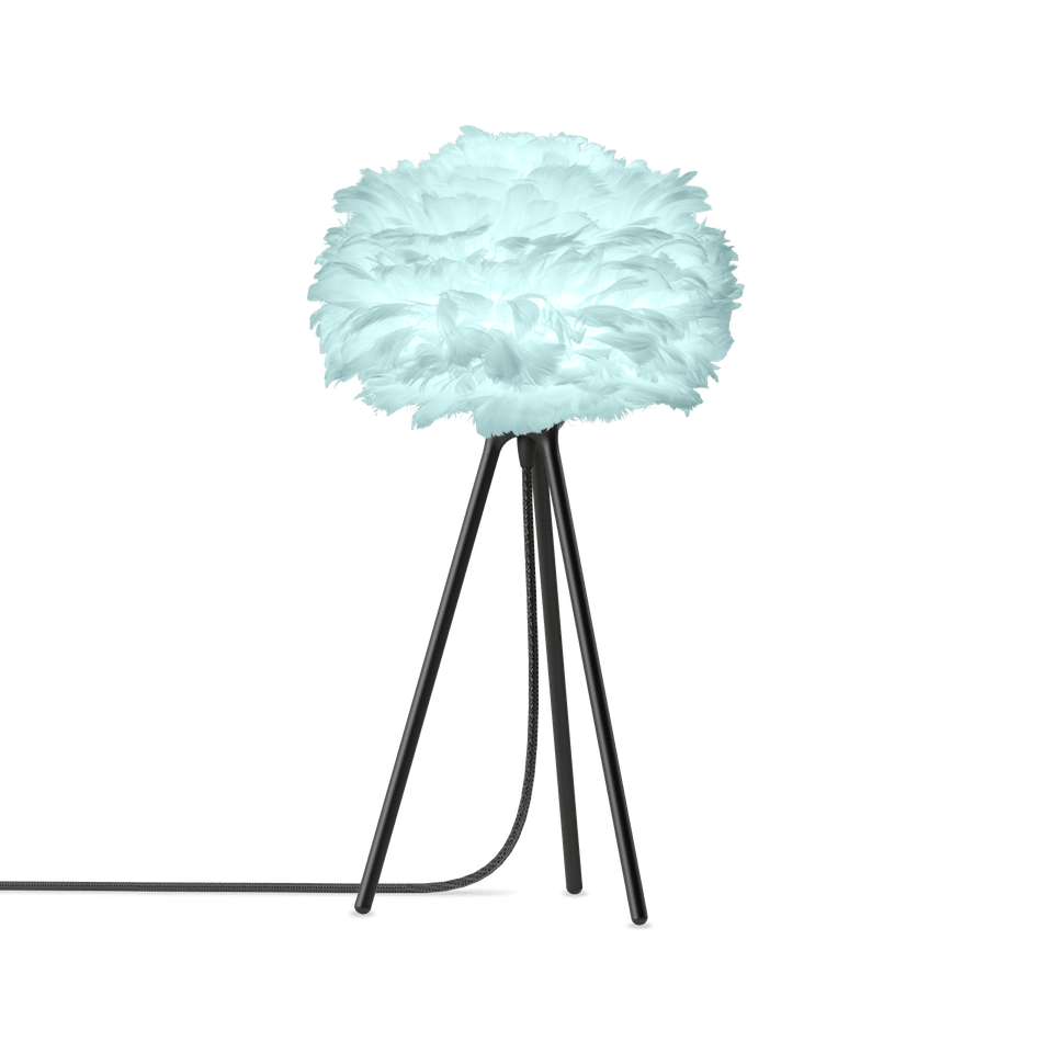 UMAGE Eos Tripod Table Lamp, Light Blue Lampshade
