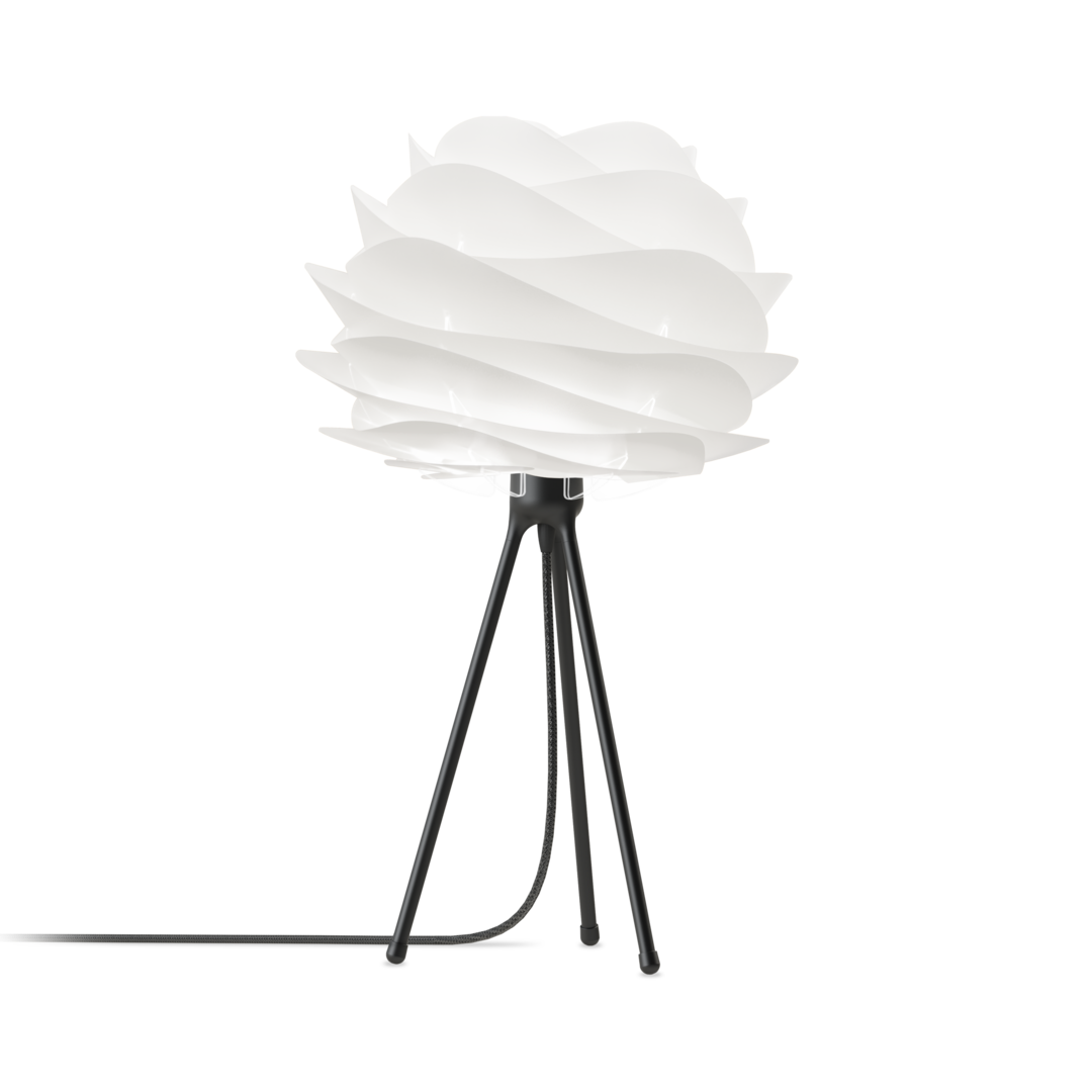 UMAGE Carmina Tripod Table Lamp, H: 21", Mini Lampshade