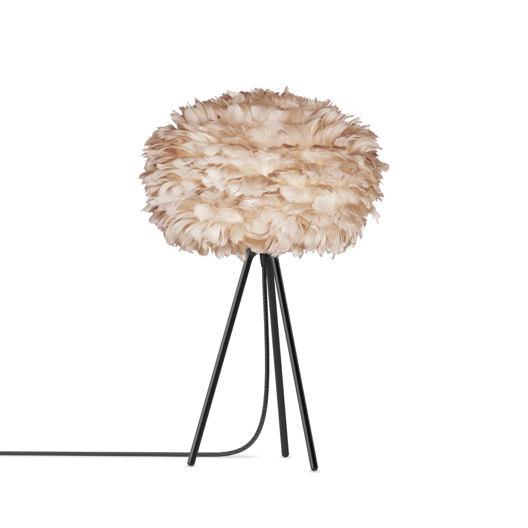 UMAGE Eos Tripod Table Lamp, Light Brown Lampshade