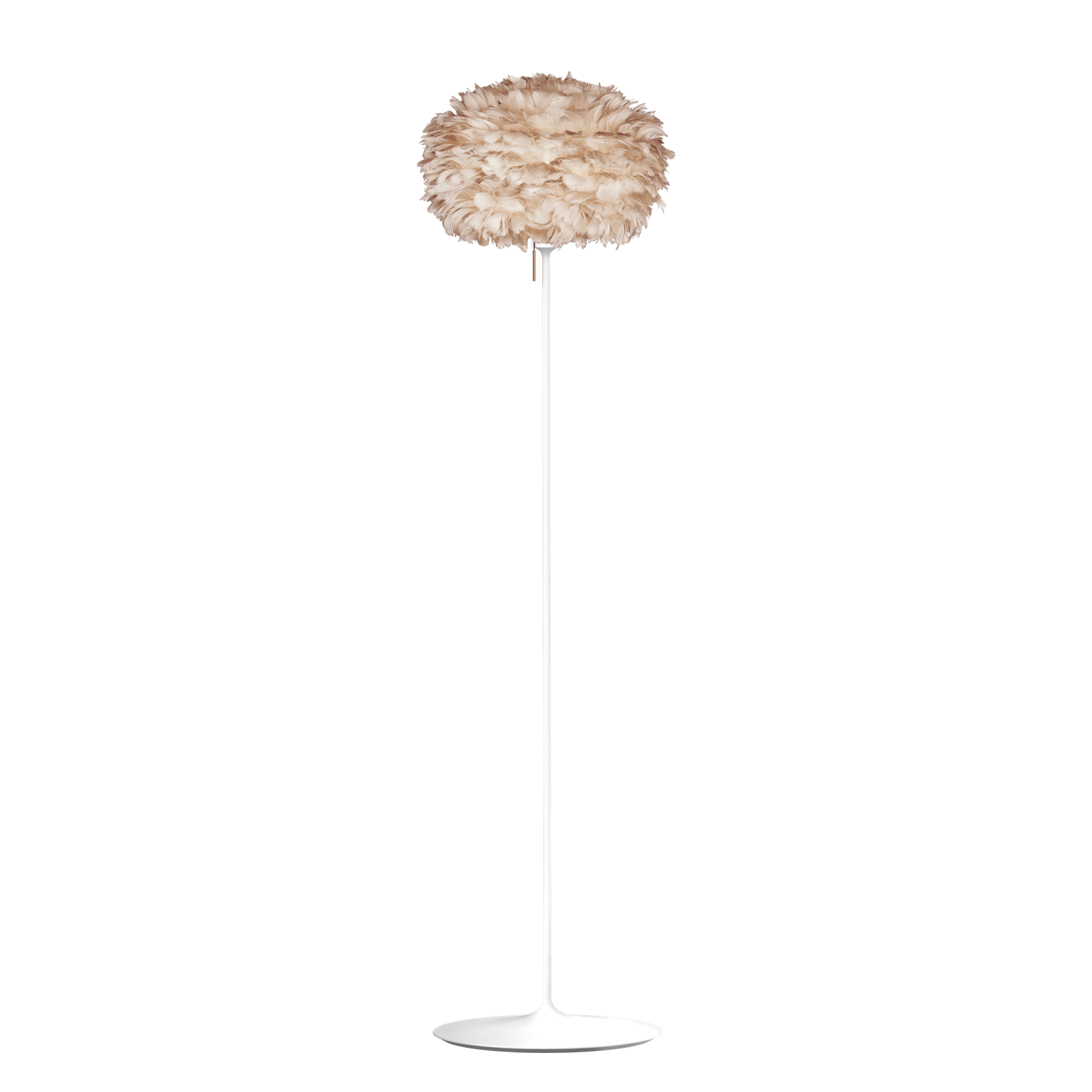 UMAGE Eos Santé Floor Lamp, Light Brown Lampshade