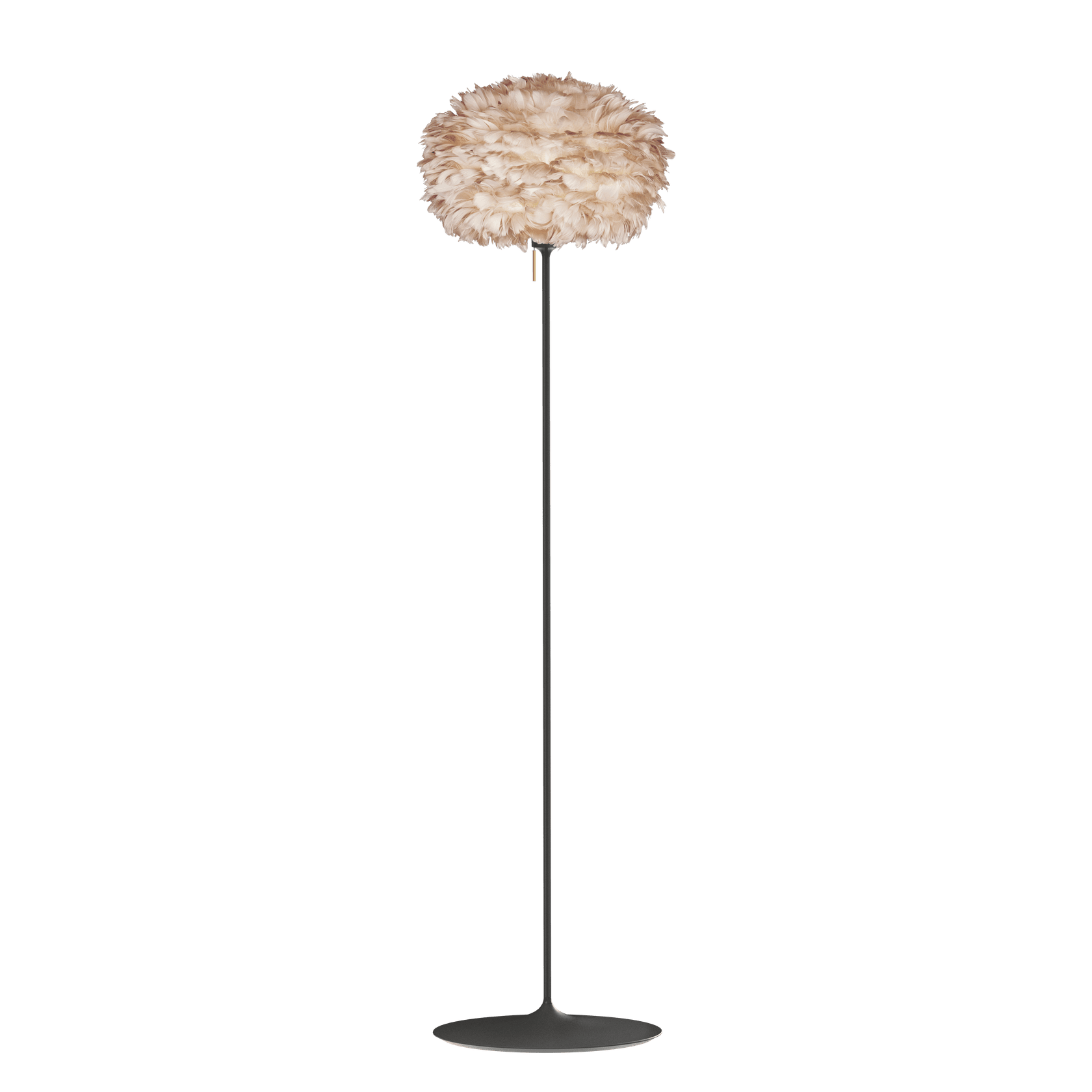 UMAGE Eos Santé Floor Lamp, Light Brown Lampshade