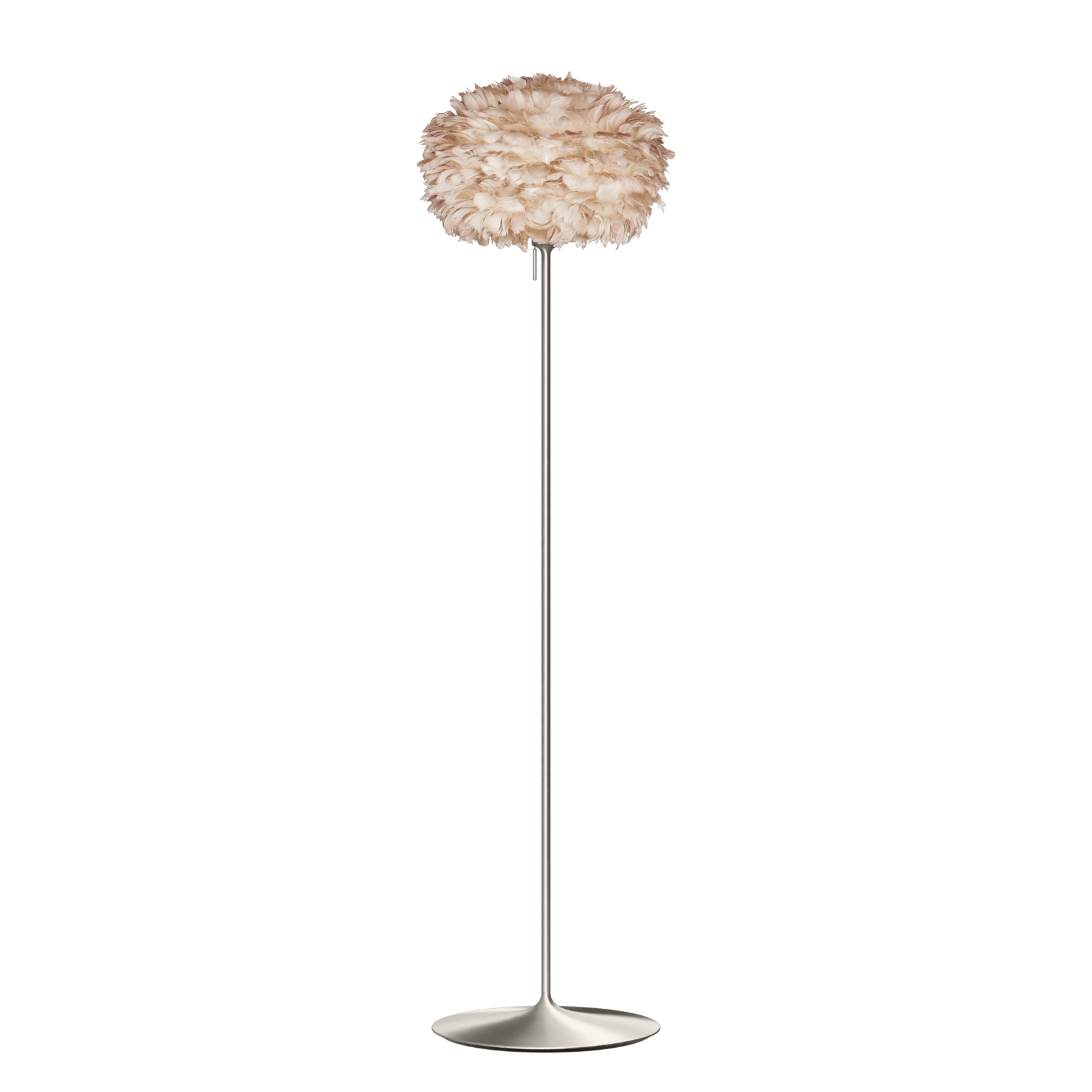 UMAGE Eos Santé Floor Lamp, Light Brown Lampshade