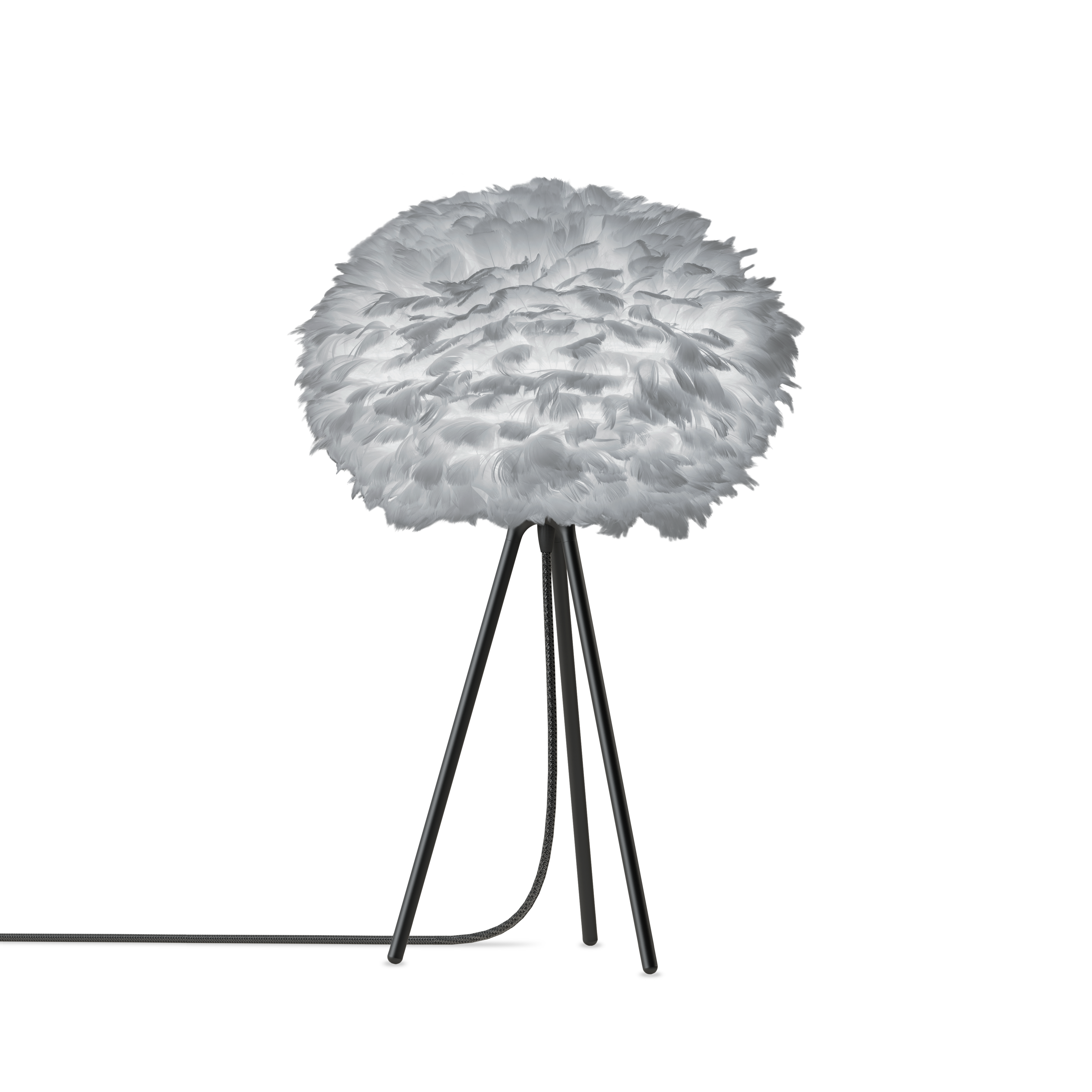 UMAGE Eos Tripod Table Lamp, Light Gray Lampshade