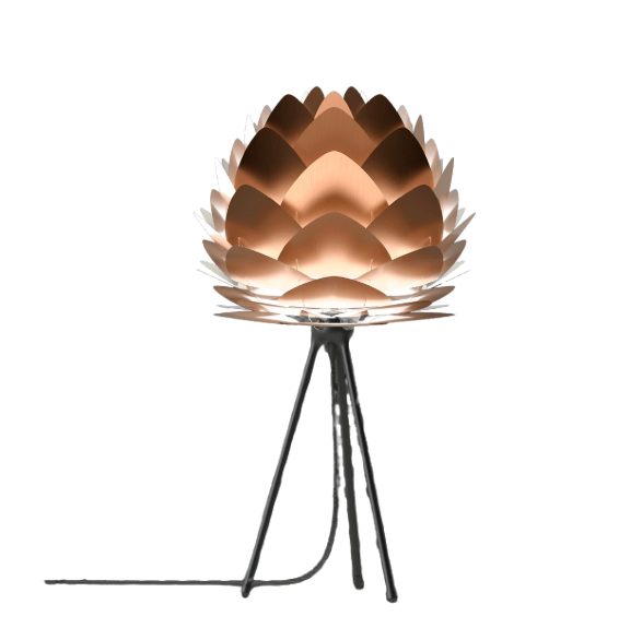 UMAGE Aluvia Tripod Table Lamp, Mini Lampshade