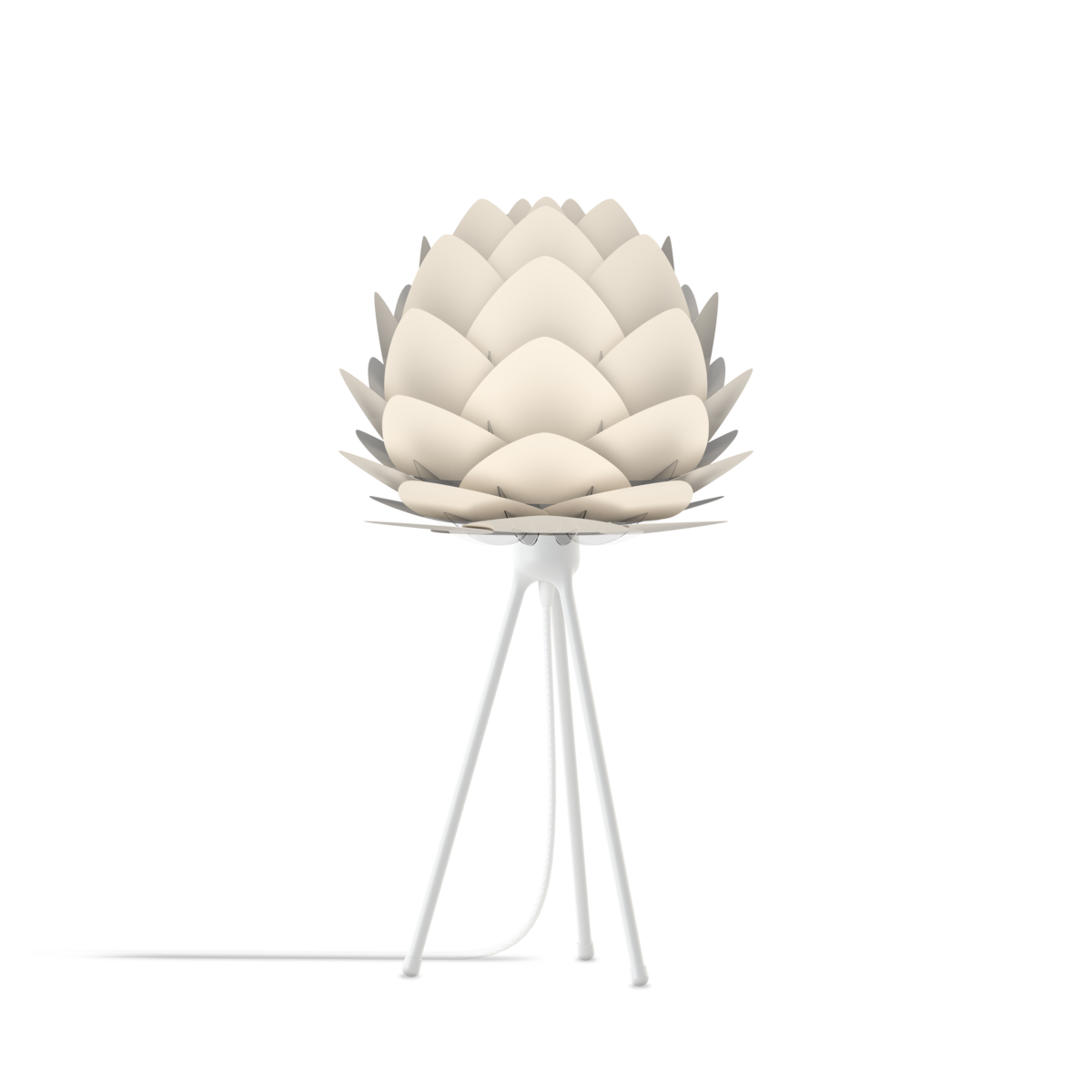UMAGE Aluvia Tripod Table Lamp, Mini Lampshade