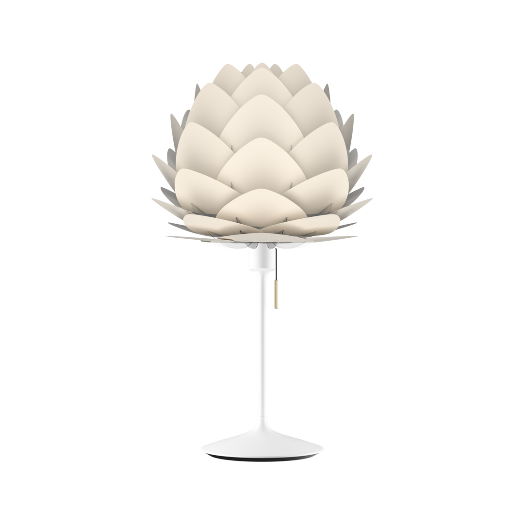 UMAGE Aluvia Mini Santé Table Lamp, Pearl White