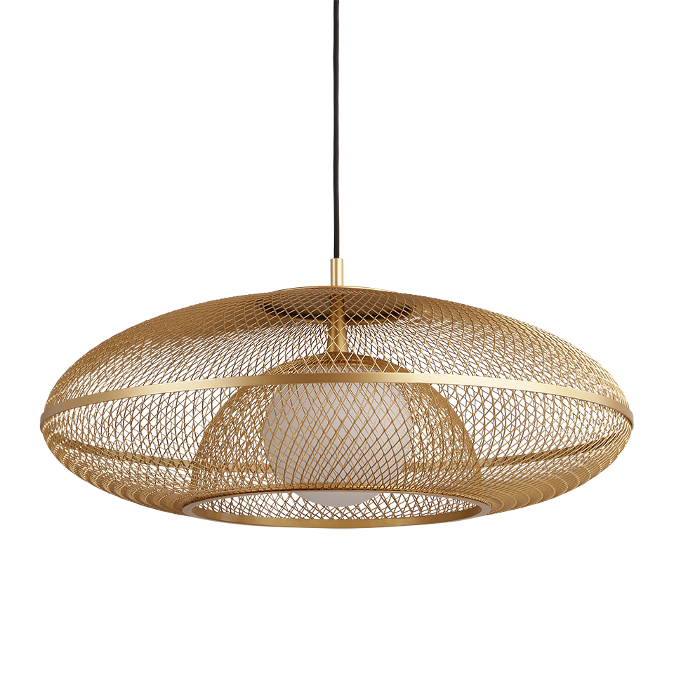 UMAGE Faraday Plug-In Pendant, Brushed Brass