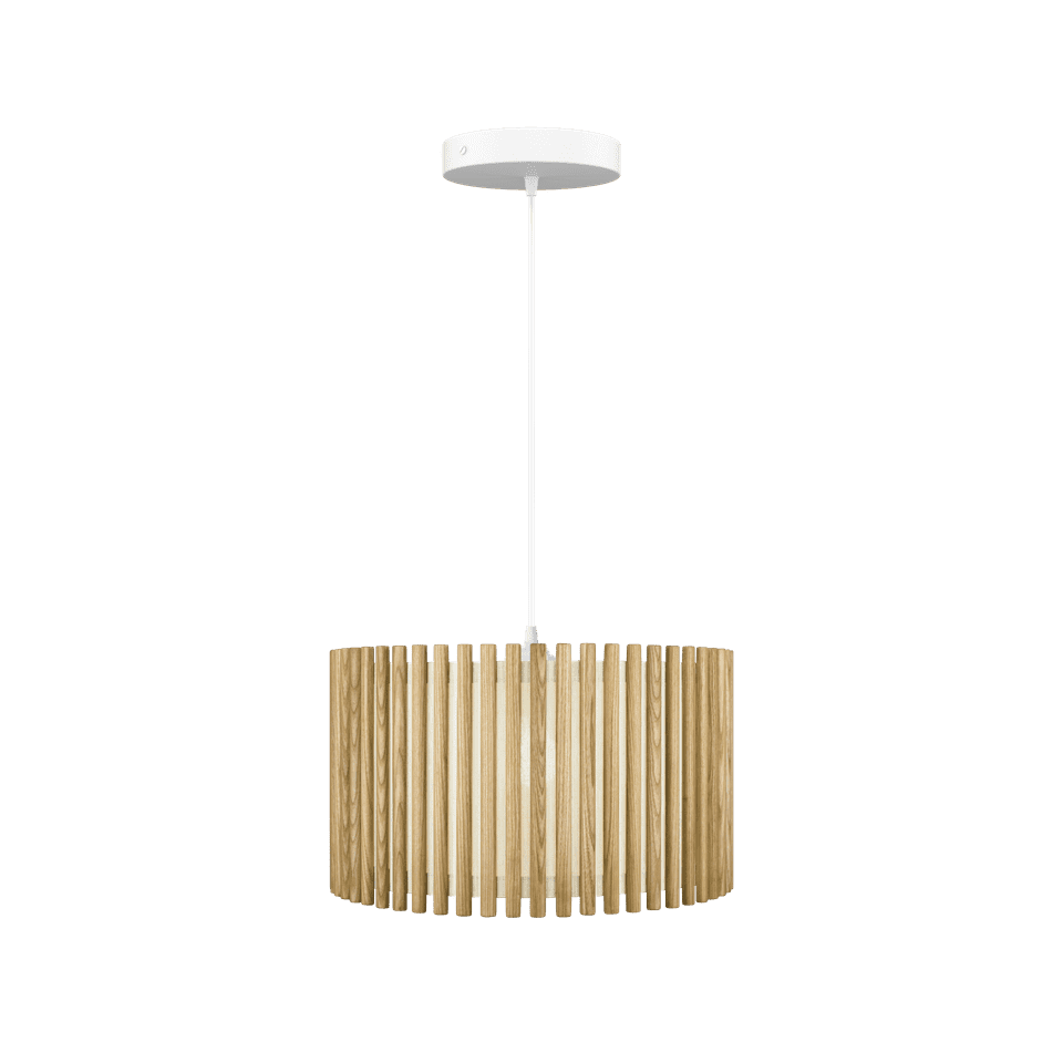 UMAGE Komorebi Hardwired Pendant, Circle, Oak