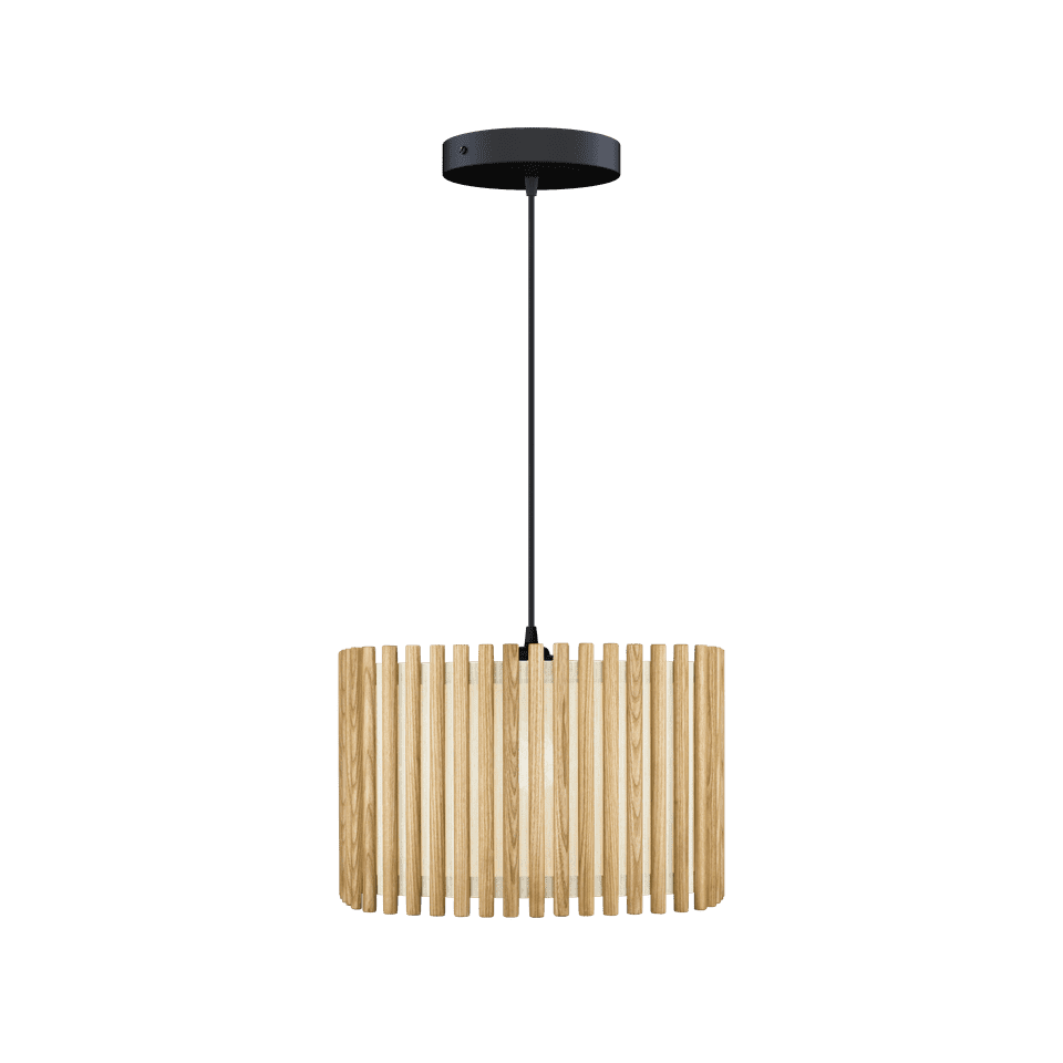 UMAGE Komorebi Hardwired Pendant, Square, Oak
