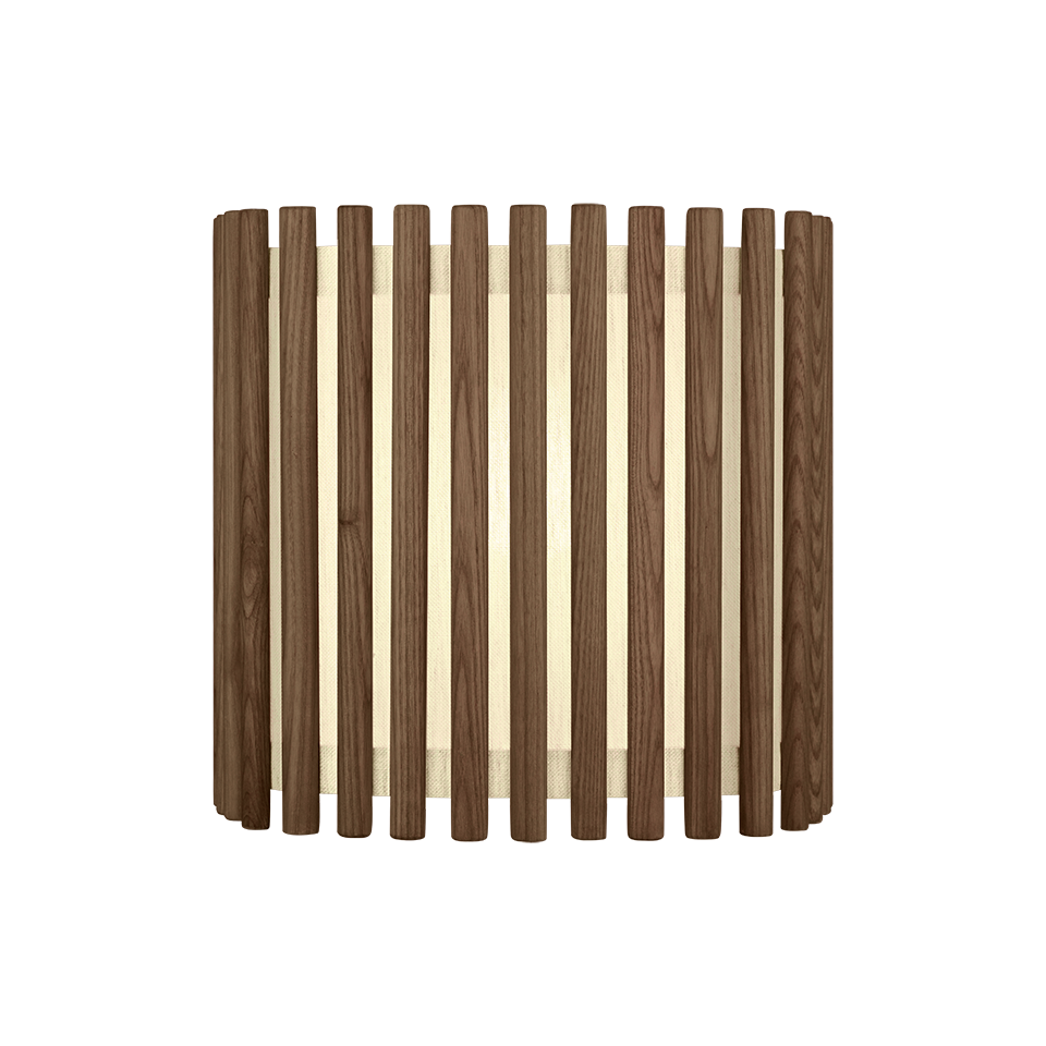 UMAGE Komorebi Plug-In Pendant, Square, Dark Oak